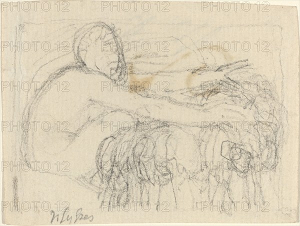 Seated Figure with Arms Outstretched. Creator: John Flaxman.