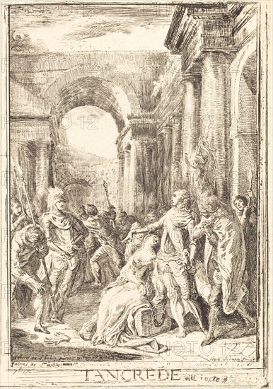 The Challenge [right], 1760. Creator: Gabriel de Saint-Aubin.