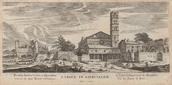 S. Croce in Gierusalem, 1640-1660. Creator: Israel Silvestre.