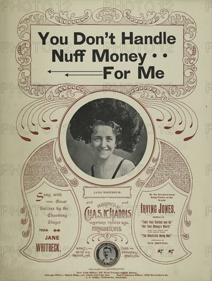'You don't handle nuff money for me', 1898. Creator: Unknown.