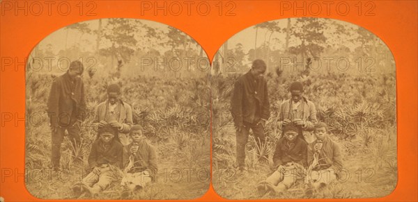 Four African-American boys, c1850-c1930. Creator: Isaac Haas.