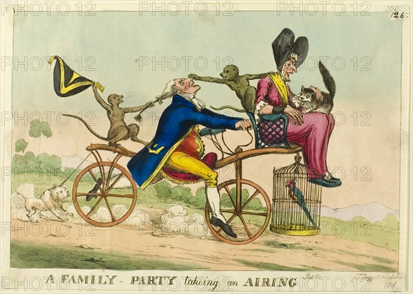 A Family Party Taking an Airing, 1819. Creator: William Heath.