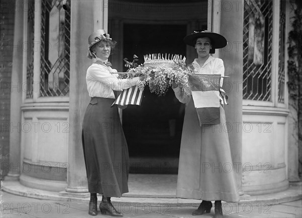 Woman Suffrage - Birthday Cake, 1916. Creator: Harris & Ewing.