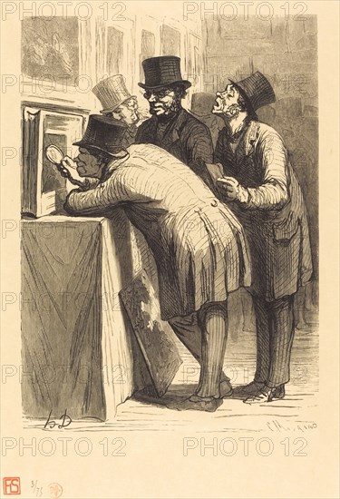 L'Hotel des ventes: L'Amateur, 1863. Creator: Charles Maurand.