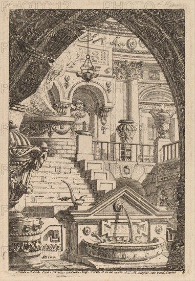 Fantasy of an Antique Temple, 1770/1780. Creator: Karl Schutz.