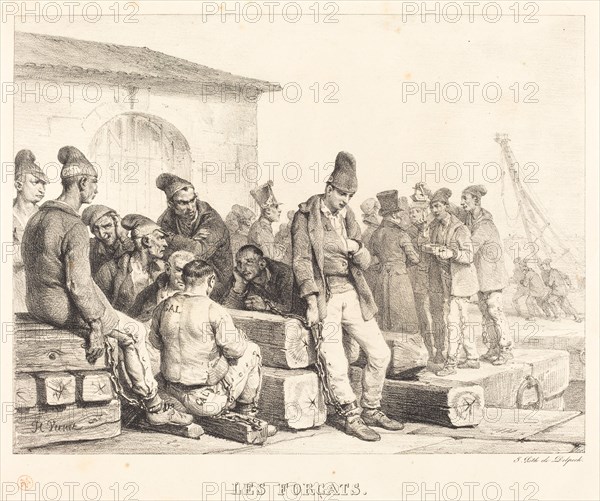 Les forcats (The Convicts). Creator: Emile Jean-Horace Vernet.