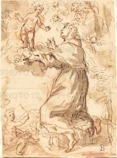 The Christ Child Appearing to Saint Francis. Creator: Unknown.