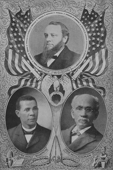 Three prominent educators and authors, 1902. Creator: Unknown.