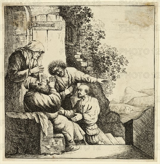 Joseph's Coat Brought to Jacob, 18th c. Creator: David Deuchar.