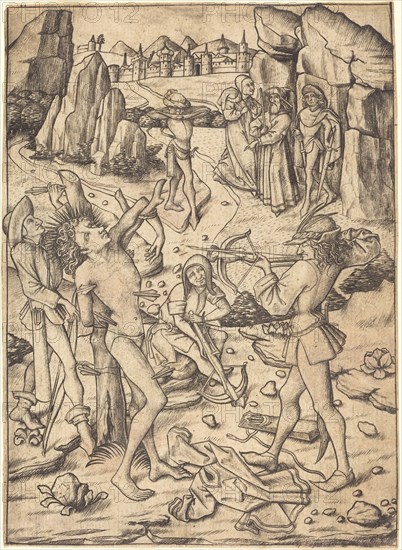 Martyrdom of Saint Sebastian, c. 1450/1460. Creator: Master ES.