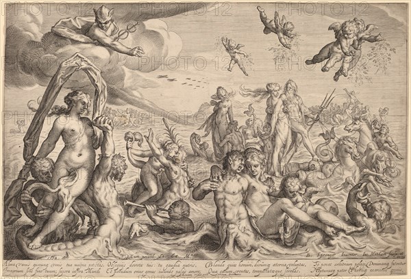 The Triumph of Neptune and Thetis, 1614. Creator: Jacob Matham.