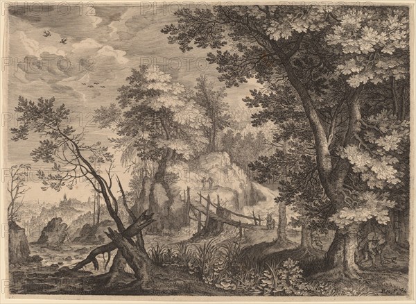 Woodland Scene, probably c. 1609. Creator: Aegidius Sadeler II.