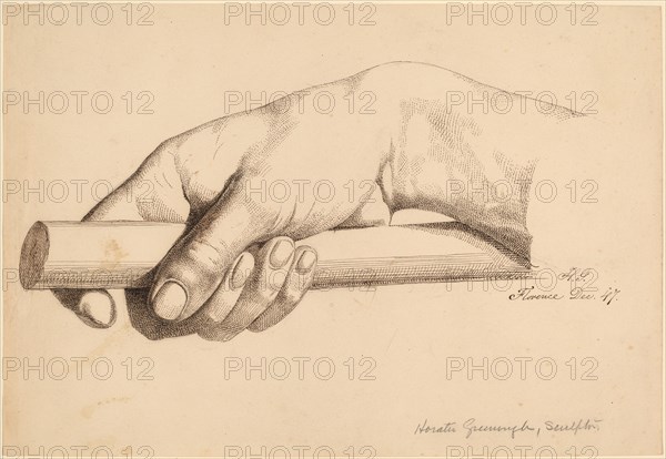 Right Hand Holding Short Rod, 1847. Creator: Horatio Greenough.