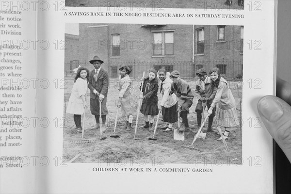 Children at work in a community garden, 1922. Creator: Unknown.