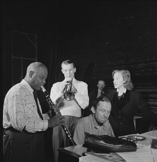 Portrait of Sidney Bechet, 1938. Creator: William Paul Gottlieb.