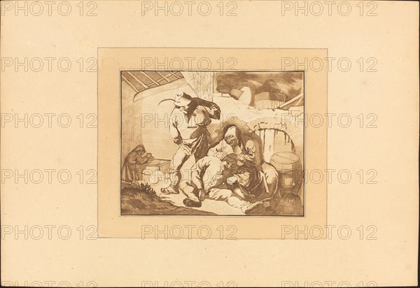 Peasant Scene, published 1782. Creator: Maria Catharina Prestel.