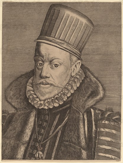 Phillip II of Spain, possibly 1585. Creator: Hieronymous Wierix.