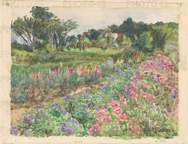 Parmelee Estate in Bloom, c. 1920. Creator: Dora Louise Murdoch.