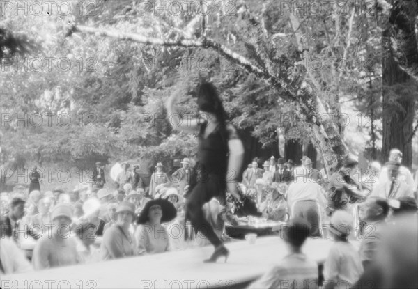 Moore, George Gordon, barbecue, 1927 Aug. Creator: Arnold Genthe.