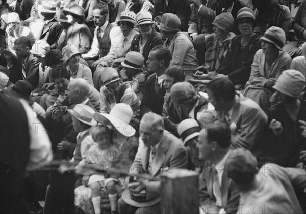 Moore, George Gordon, barbecue, 1927 Aug. Creator: Arnold Genthe.