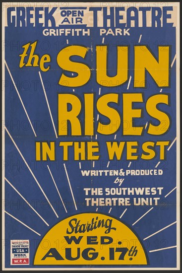 The Sun Rises in the West, Los Angeles, [193-]. Creator: Unknown.