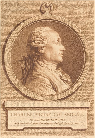 Charles Pierre Colardeau, 1777. Creator: Therèse Éléonore Lingée.