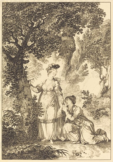 La fiancee du roi de Garbe: L'arbre. Creator: Louis Michel Petit.