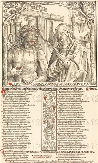 The Man of Sorrows and Mater Dolorosa, 1512. Creator: Wolf Traut.