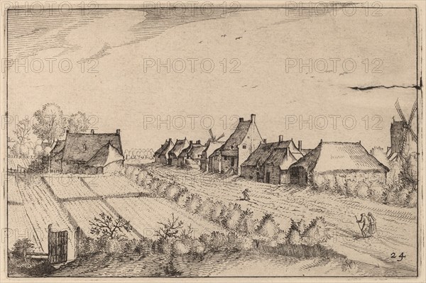 Fields and a Road, published 1612. Creator: Claes Jansz Visscher.