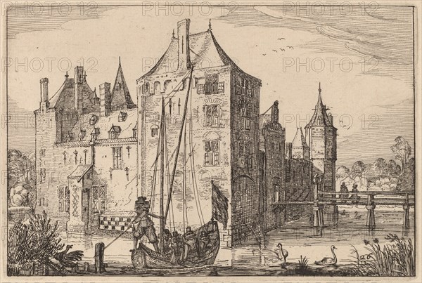 Castle (Warmond?), published 1612. Creator: Claes Jansz Visscher.