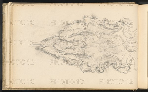 Study of a Decorative Ornament, 1879/1882. Creator: Paul Cezanne.