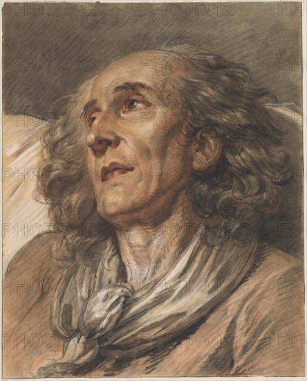 Bust of an Old Man, probably 1763. Creator: Jean-Baptiste Greuze.