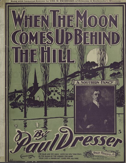 'When the moon comes up behind the hill', 1900. Creator: Unknown.