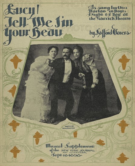 'Lucy, tell me I'm your beau', 1898. Creators: Unknown, Rockwood.