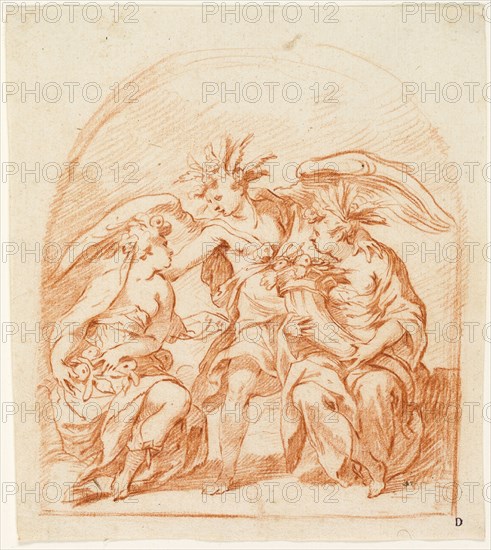 Allegorical Figure of Summer Flanked by Pomona and Ceres, c. 1630.