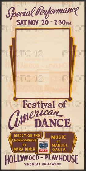 Festival of American Dance, Los Angeles, [193-]. Creator: Unknown.