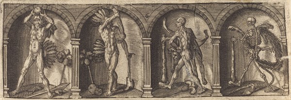 Les divers pourtraicts et figures VI, c. 1600. Creator: Master AD.