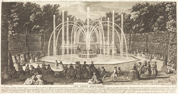 Les Trois Fontaines. The Three Fountains. Creator: Jacques Rigaud.