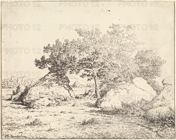 Le Cerisier de la Plante a Biau, 1855. Creator: Theodore Rousseau.