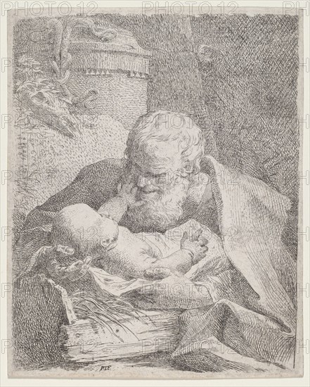 Saint Joseph with the Christ Child, c. 1720. Creator: Paul Troger.