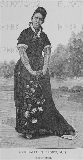 Miss Hallie Q. Brown, M. S., Elocutionist, 1888. Creator: Unknown.