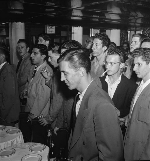 Downbeat, New York, N.Y., ca. 1948. Creator: William Paul Gottlieb.