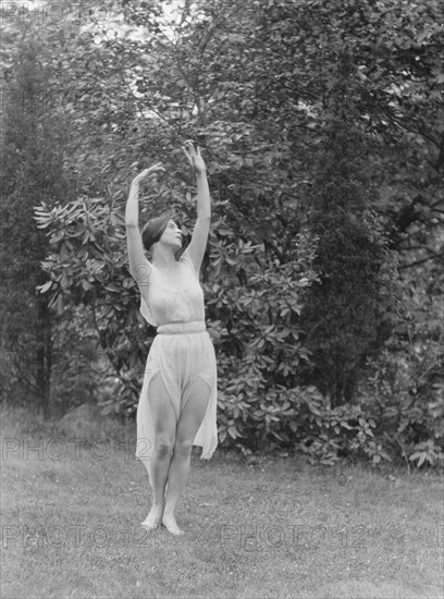 Elizabeth Duncan dancers and children, 1920 Creator: Arnold Genthe.