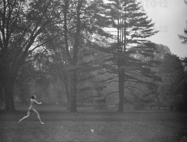 Elizabeth Duncan dancers and children, 1920 Creator: Arnold Genthe.