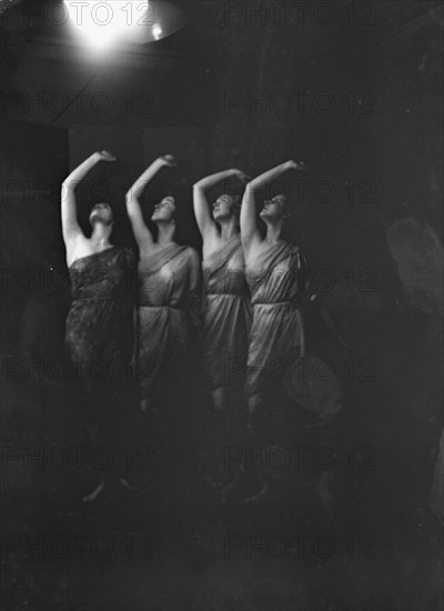 Elizabeth Duncan dancers and children, 1931 Creator: Arnold Genthe.