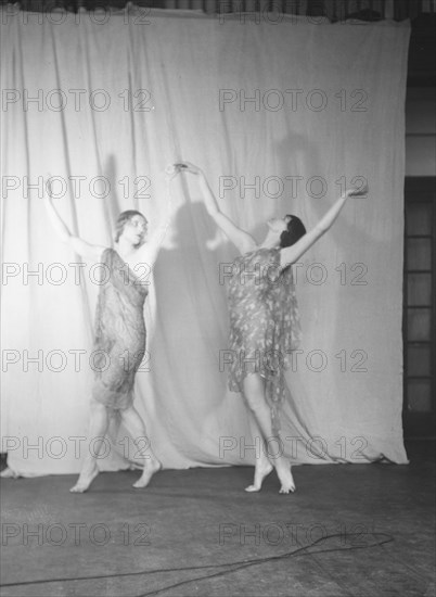 Elizabeth Duncan dancers and children, 1932 Creator: Arnold Genthe.