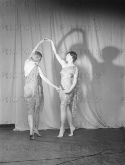 Elizabeth Duncan dancers and children, 1932 Creator: Arnold Genthe.