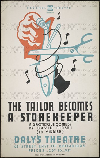 The Tailor Becomes a Storekeeper, New York, 1938. Creator: Unknown.