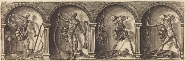 Les divers pourtraicts et figures VII, c. 1600. Creator: Master AD.