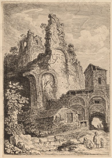 The Old Palace at Tivoli, c. 1764. Creator: Franz Edmund Weirotter.